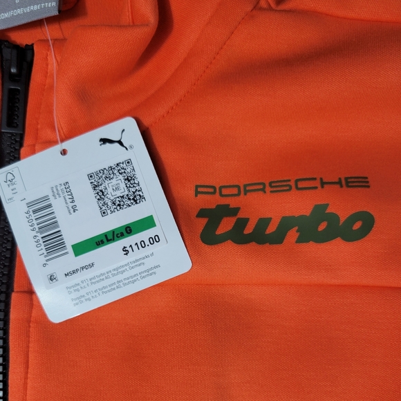 Puma x Porsche Legacy SDS Track Jacket - Firelight NWT Size L / Msrp $110 - Picture 6 of 15